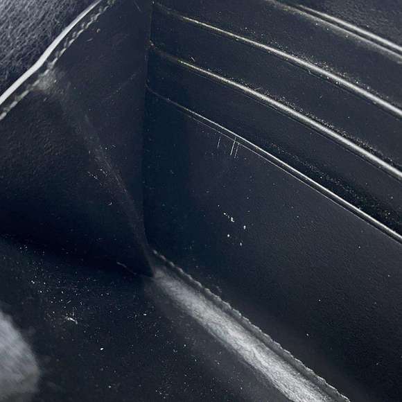 Celine Long Wallet Triomphe Leather Black - Picture 8 of 14